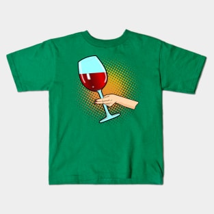 Big Glass of Red Wind Kids T-Shirt